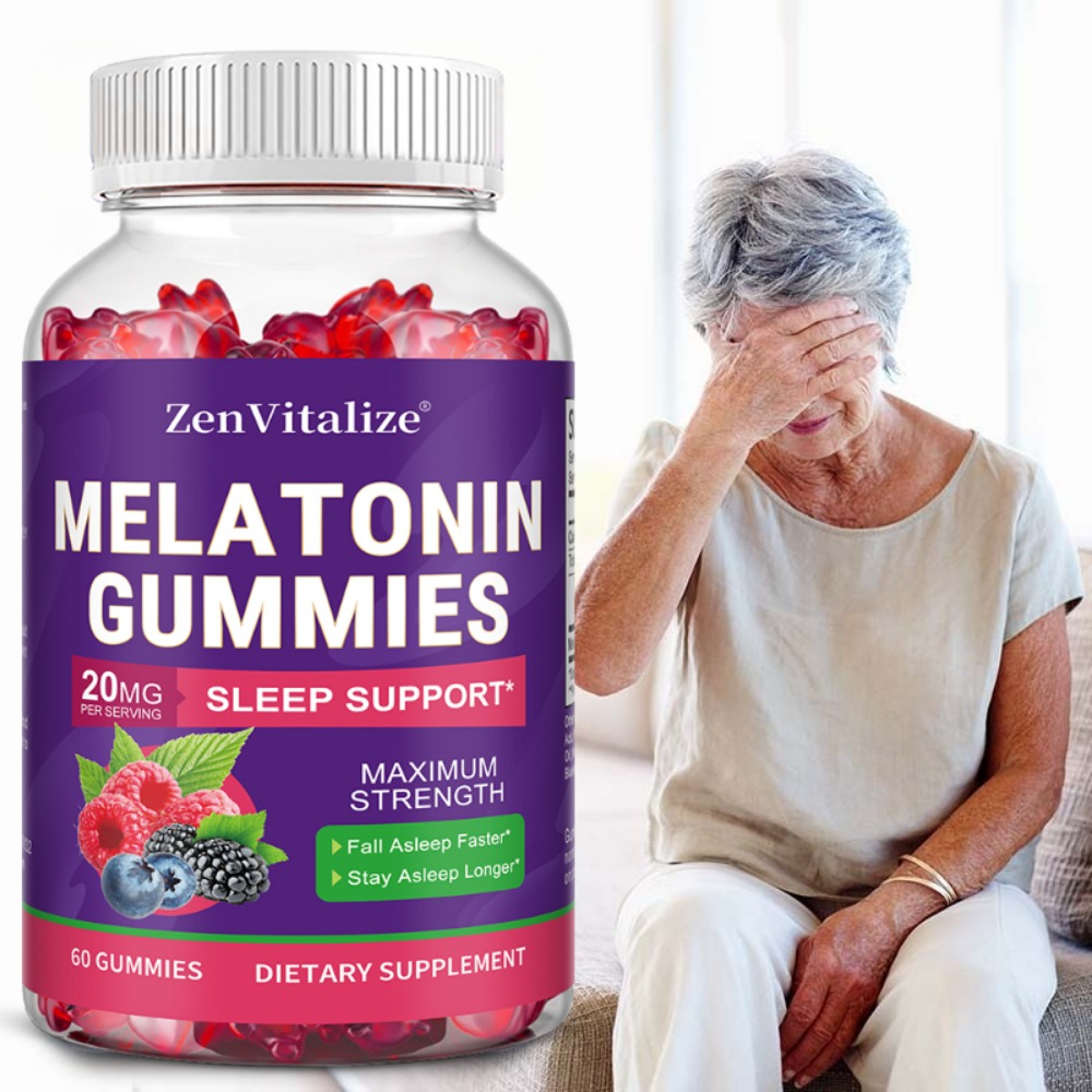 Melatonin Sleep Gummy - حلوى الميلاتونين للبالغين تدعم جودة النوم،