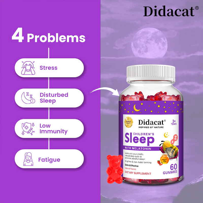 حلوى الميلاتونين للأطفال - دعم - مراجعة Melatonin Sleep Gummy وسعره