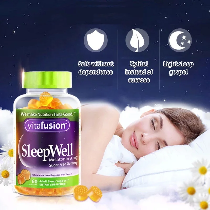 حلويات فيتا فيوجن سليبويل الأم - مراجعة Melatonin Sleep Gummy وسعره