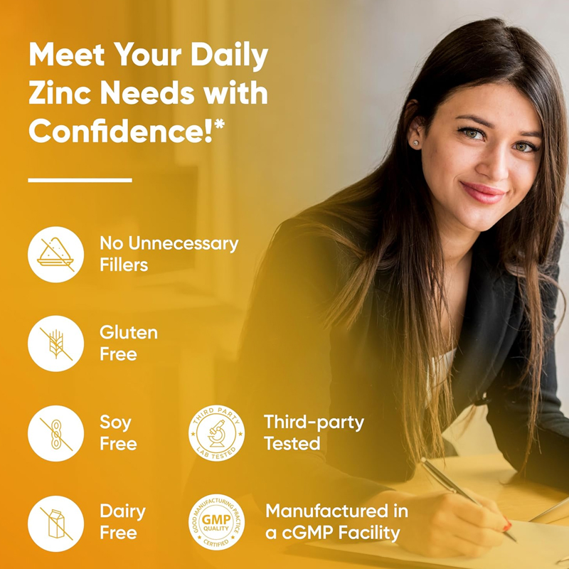 كبسولات الزنك النقية الفاخرة 5 - مراجعة Zinc Supplement 50Mg وسعره
