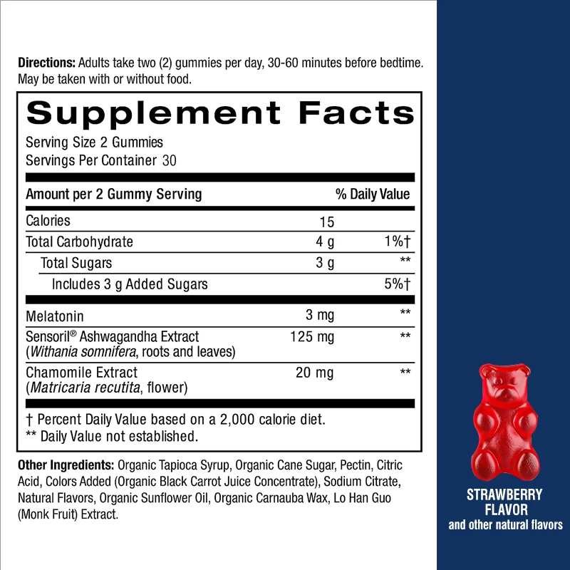 استرخِ ونامِ - مع الميلاتونين، - مراجعة Melatonin Sleep Gummy وسعره
