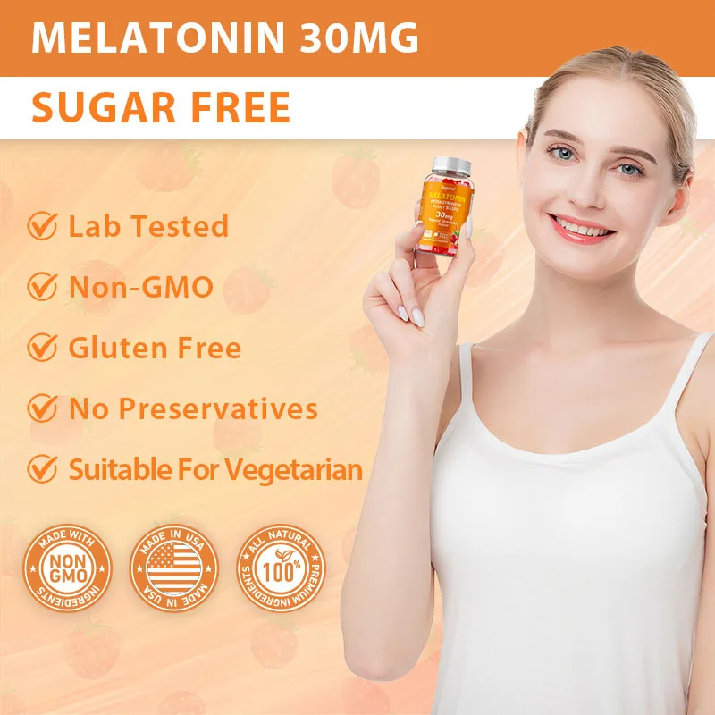 ميلاتونين 30 ملغ - يهدئ العقل، - مراجعة Melatonin Sleep Gummy وسعره