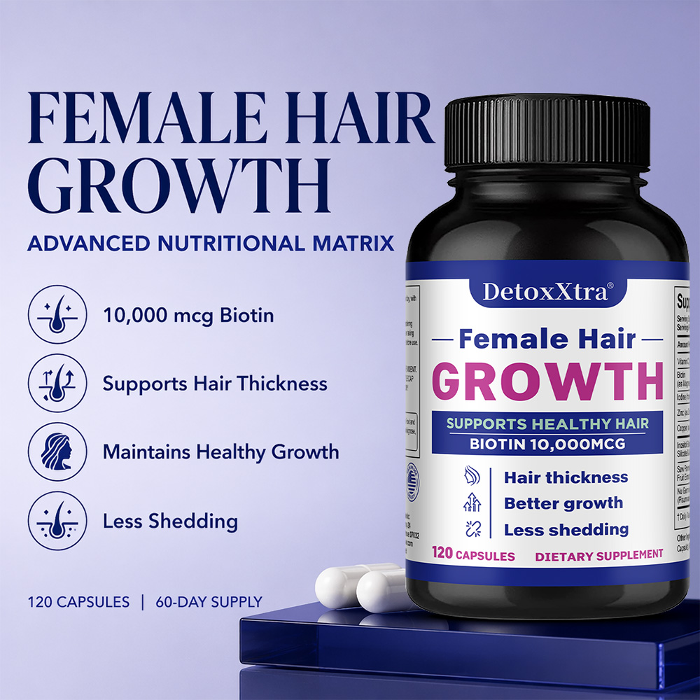 كبسولات نمو الشعر مع البيوتين  - مراجعة Biotin Hair Growth وسعره