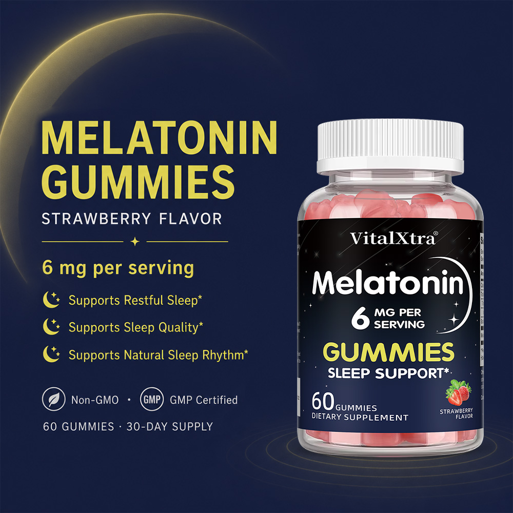 حلوى الميلاتونين 6 ملغ، دعم طب - مراجعة Melatonin Sleep Gummy وسعره