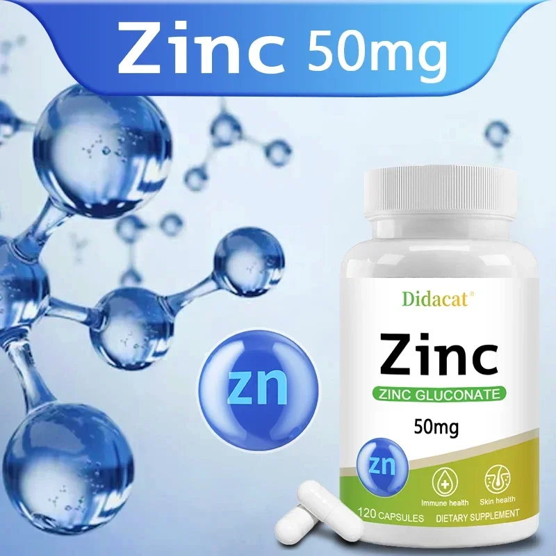 زنك 50 ملجم - مع جلوكونات الزن - مراجعة Zinc Supplement 50Mg وسعره