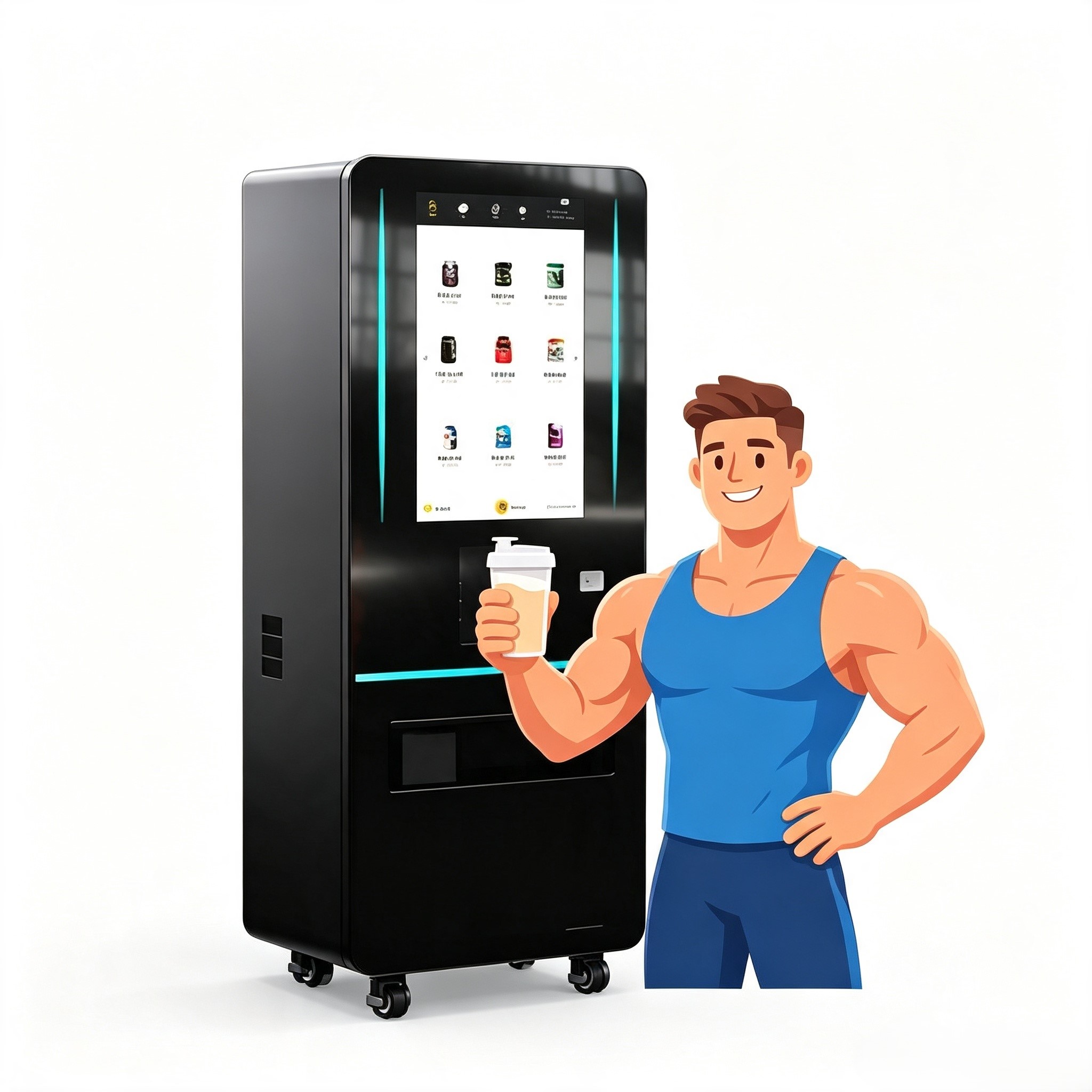 آلة بيع بروتين مصل اللبن الذكي - مراجعة Nutrition Of Fitness وسعره